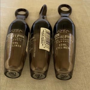 3pcs BN LOREAL HIP Kohl eyeliner #803 brown